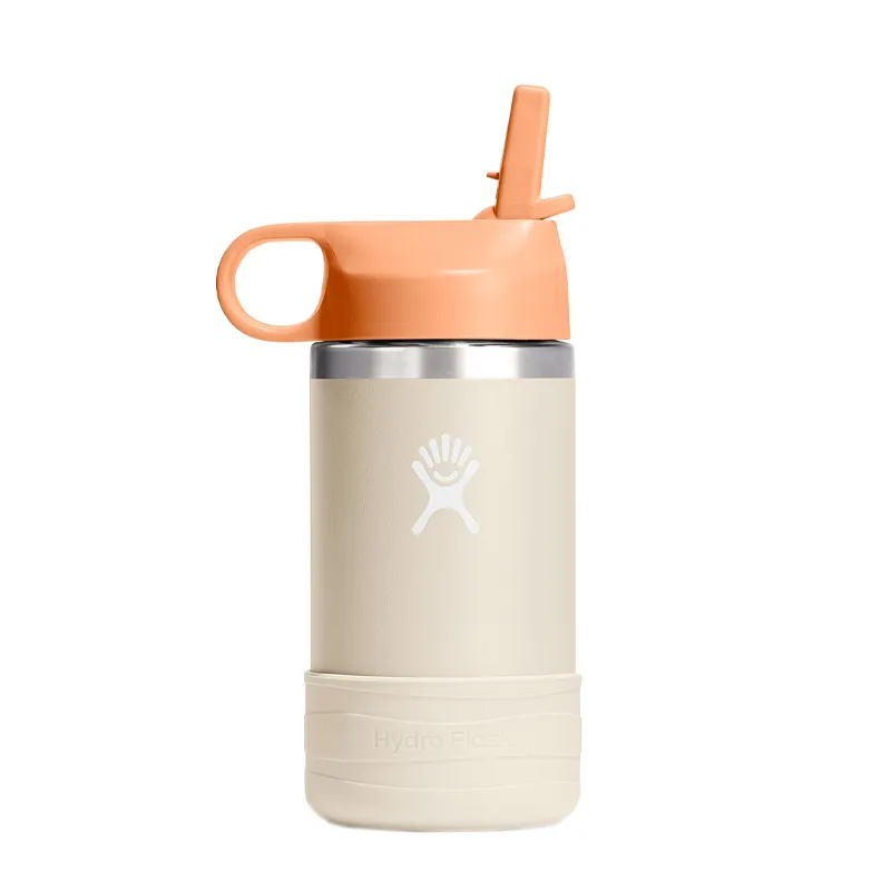 Termo Hydro Flask 12 Oz Wide Mouth Straw Coconut