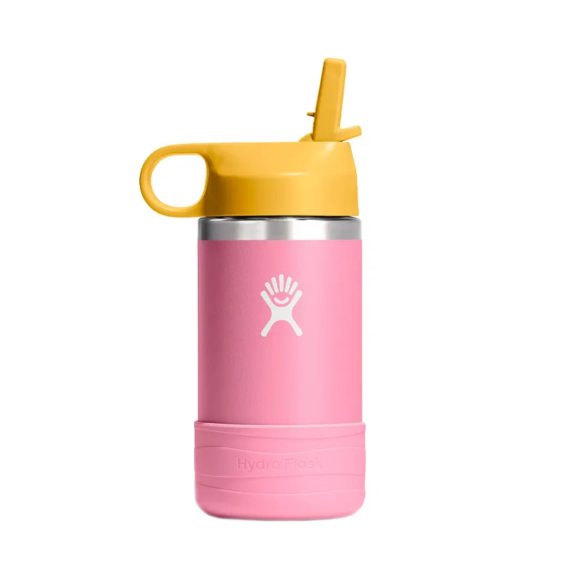 Termo Hydro Flask Kids 12 Oz Wide Mouth Straw Dahlia