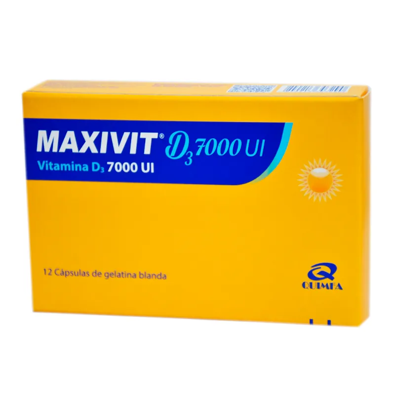 Maxivit Vitamina D3 7000 UI - Cont. 12 Capsulas