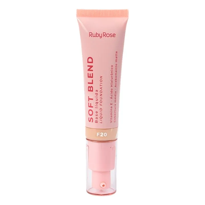Base Liquida Soft Blend Rosa F20 Ruby Rose