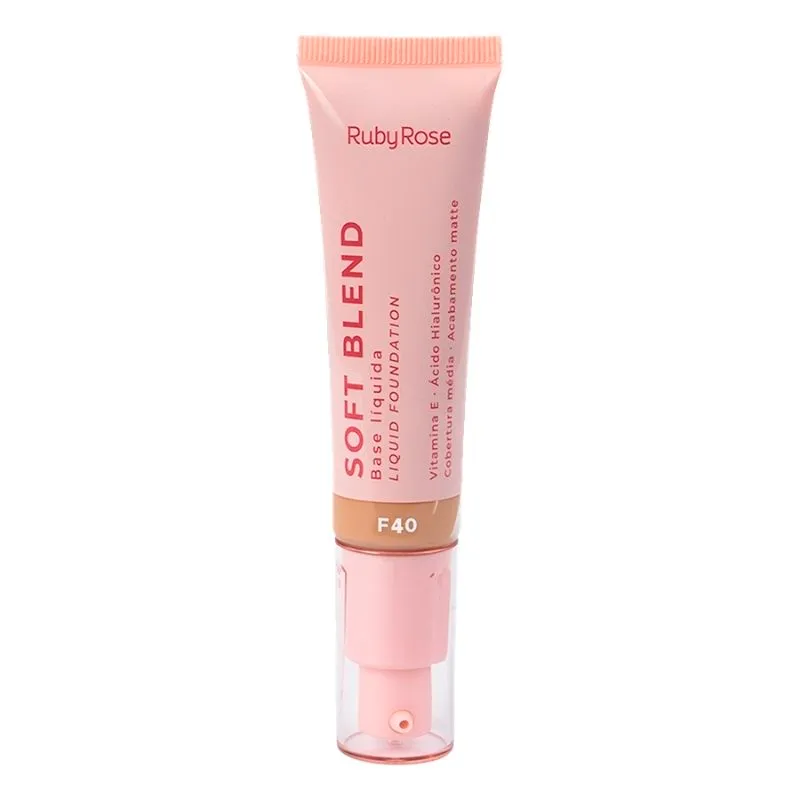 Base Liquida Soft Blend Rosa F40 Ruby Rose