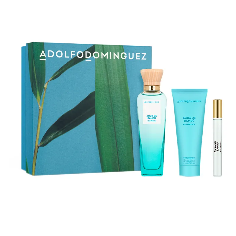 Set Agua de Bambu Eau de Parfum 120 ml+ BL 75 ml+ 10 ml Adolfo Dominguez