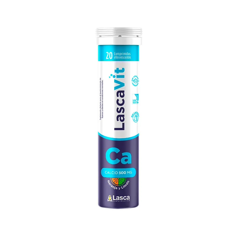 Lascavit Calcio 500 mg - Cont. 20 Comprimidos Efervescentes