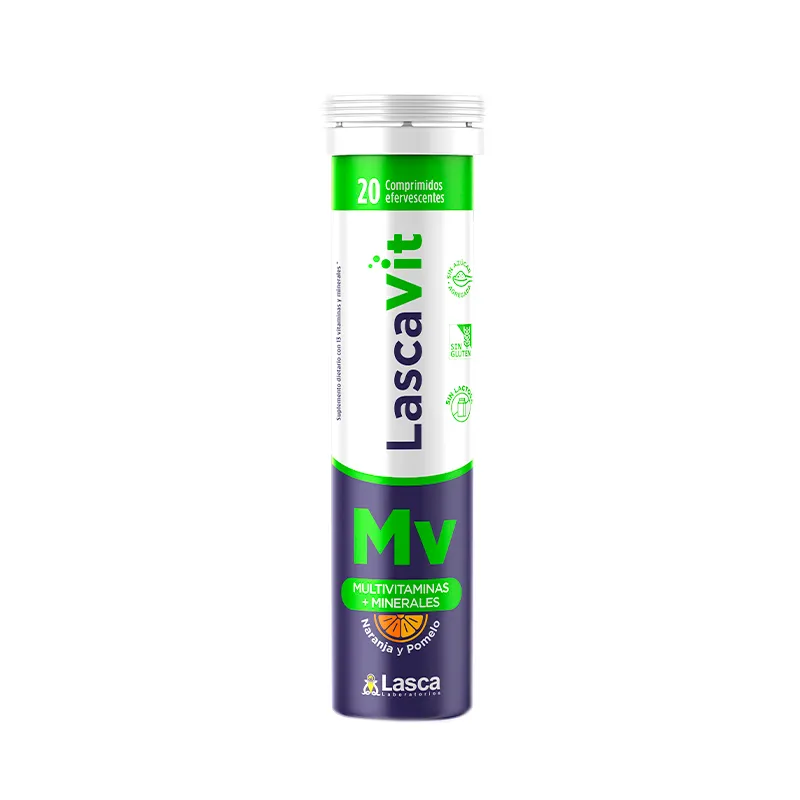 Lascavit Multivitaminas + Minerales - Cont. 20 Comprimidos Efervescentes