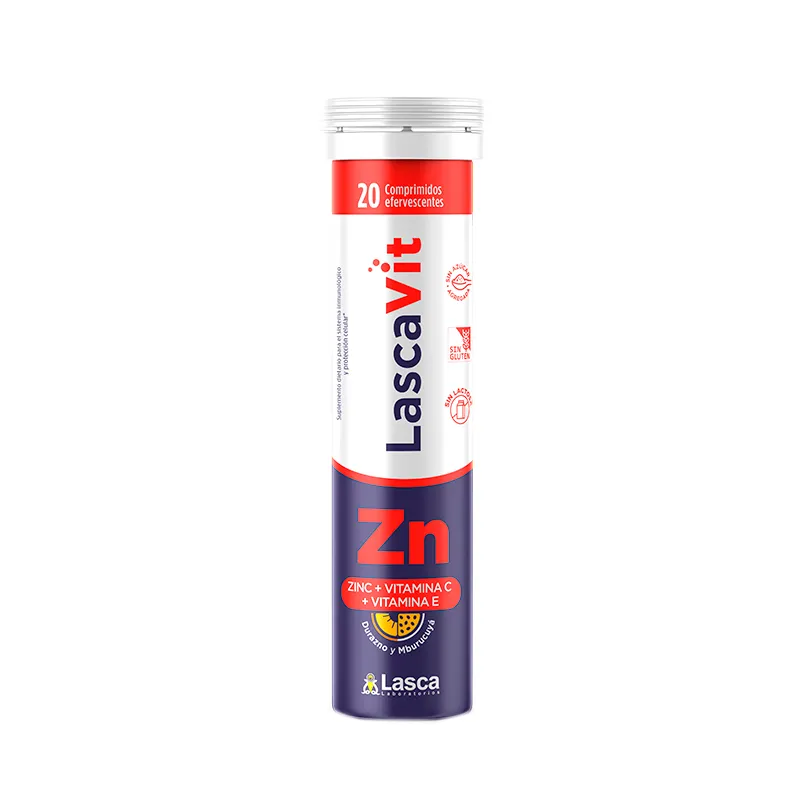 Lascavit Zinc + Vitamina C + Vitamina E Cont. 20 Comprimidos Efervescentes