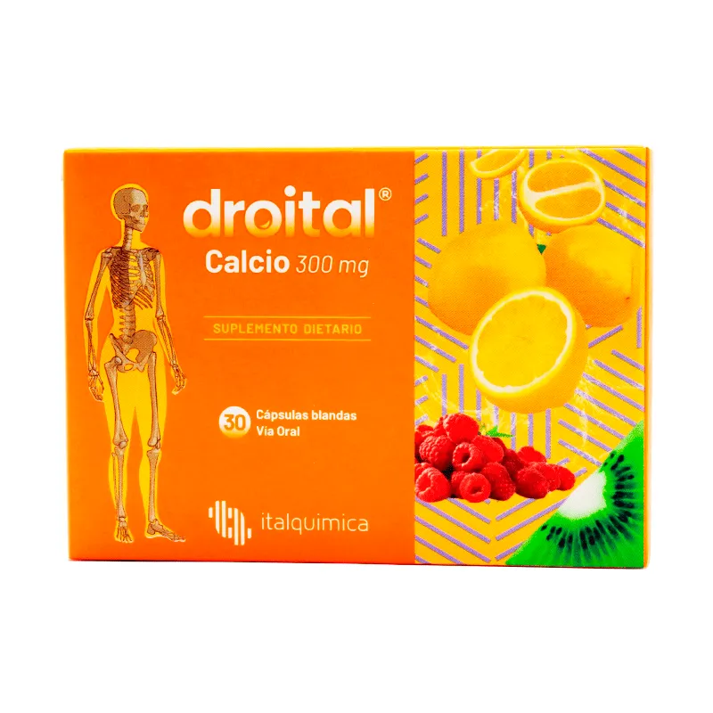 Droital Calcio 300 mg Suplemento Dietario - Cont. 30 Capsulas