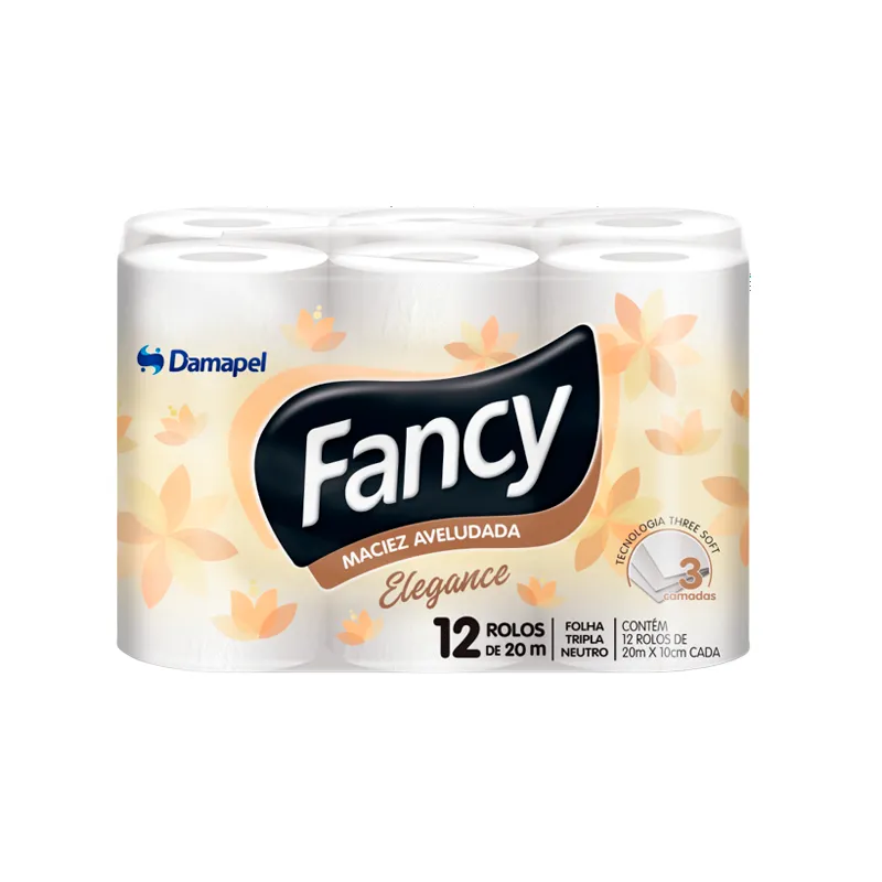 Papel Higienico Triple Hoja 20 Metros Fancy - Cont.12 unidades