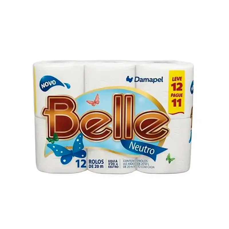 Papel Higienico Hoja Doble Belle Fancy - Cont.12 rollos