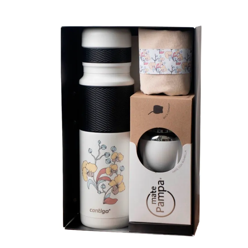 Combo Termo 1,1 Litros + Guampa + Bolso Amarillo Contigo