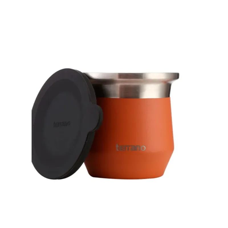 Guampa para Mate Acero Flap Terracota Terrano