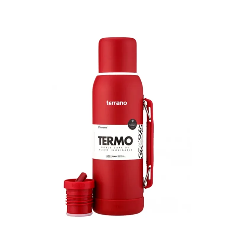 Termo con Manija Movil + Bota Rojo Terrano