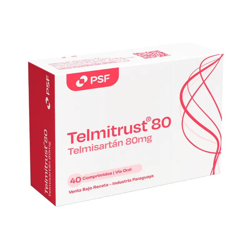 Telmitrust Telmisartan 80 mg - Cont. 40 Comprimidos Recubiertos