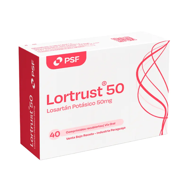 Lortrust Losartan Potasico 50 mg - Cont. 40 Comprimidos Recubiertos