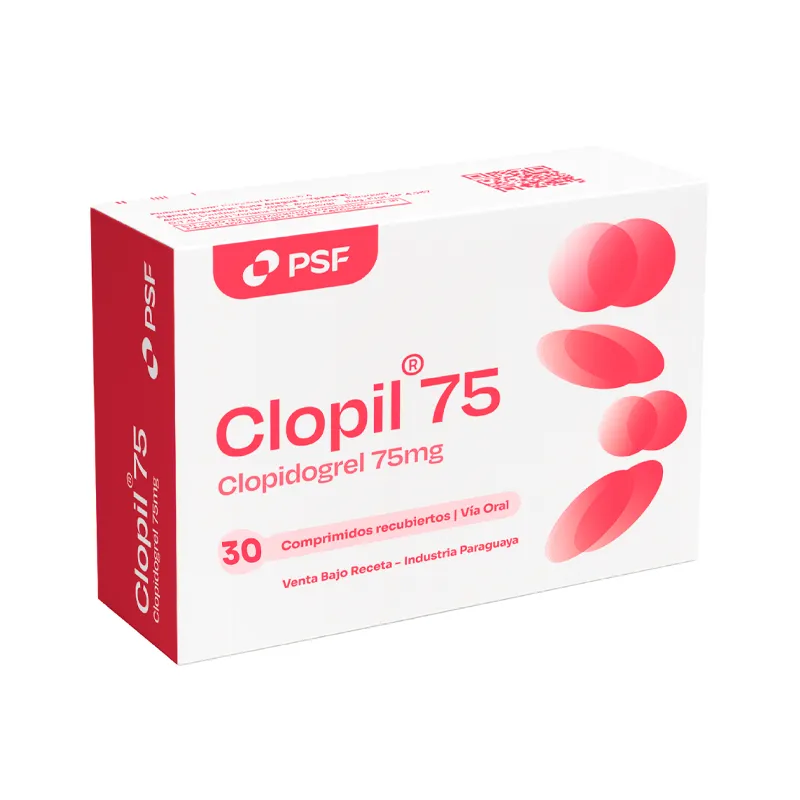 Clopil Clopidogrel 75 mg - Cont. 30 Comprimidos Recubiertos