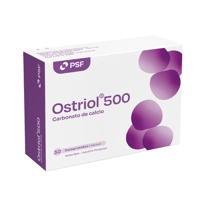 Ostriol Carbonato de Calcio 500 mg - Cont. 30 Comprimidos