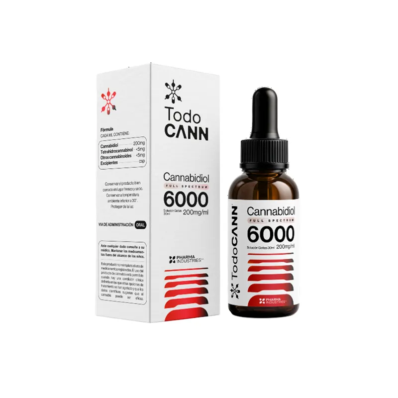 Cannabidiol Full 6000 200 mg/ ml Todocann - Cont.30 mL