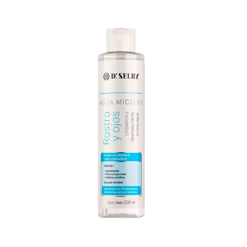 Agua Micelar Rostro y Ojos Dr Selby - Cont. 200 mL