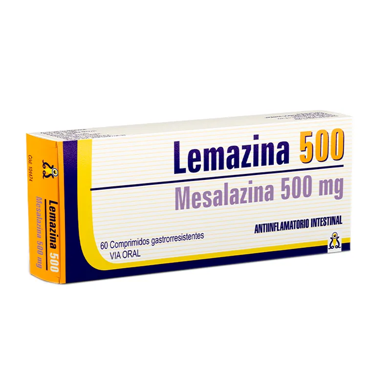 Lemazina Mesalazina 500 mg - Cont. 60 Comprimidos