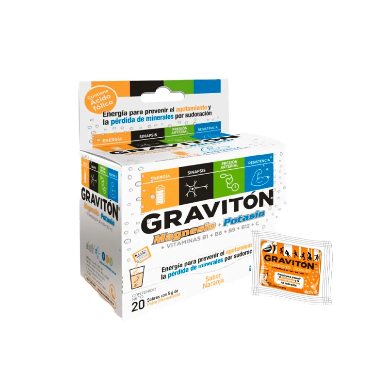 graviton magnesio polvo efervescente pharma alioth - cont.20 sobres