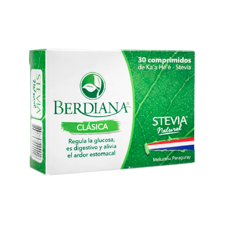 Berdiana Clasica Stevia - Cont. 30 Comprimidos