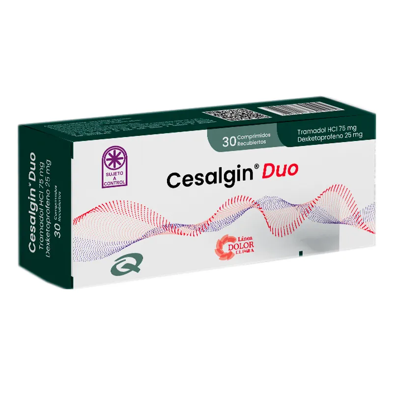 Cesalgin Duo Tramadol 75 mg - Cont. 30 Comprimidos