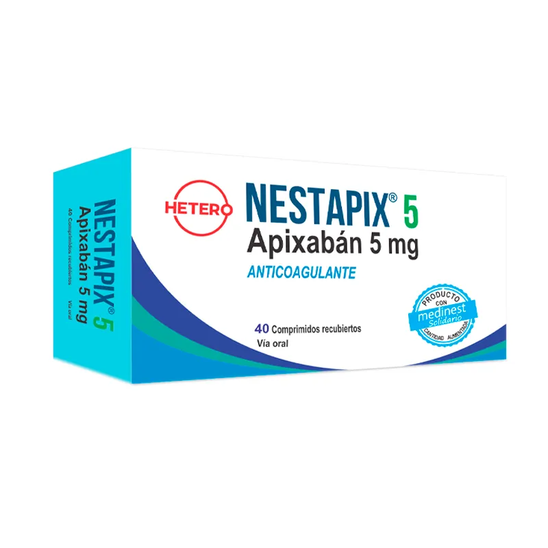 Nestapix Apixaban 5 mg - Cont. 40 Comprimidos