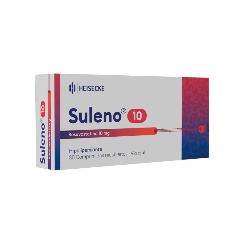Suleno Rosuvastatina 10 mg Heco Nacional - Cont.30 comprimidos