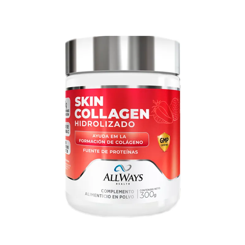 Suplemento Allways Skin Collagen Fresa - Cont. 300 gr