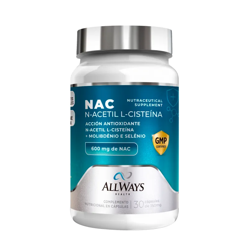 Suplemento Allways Nac N-Acetil - Cont. 30 Capsulas