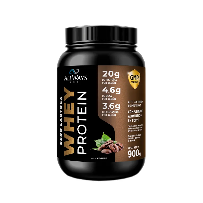 Whey Protein Cero Lactosa Sabor Coffee Allways - Cont. 900 gr
