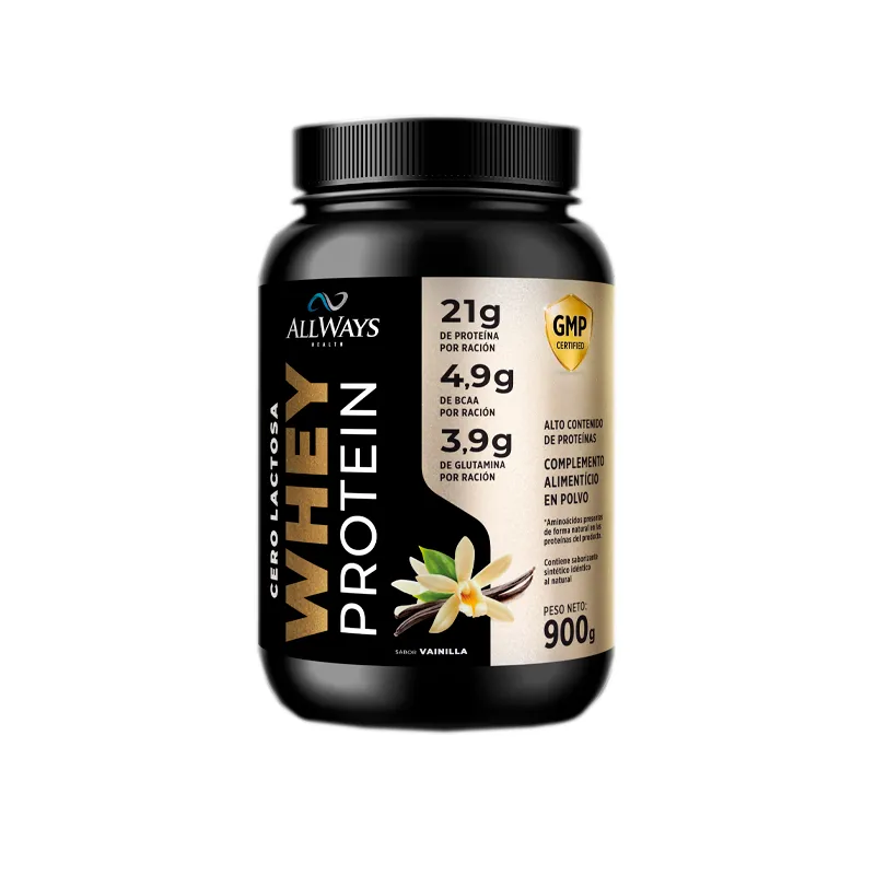 Whey Protein Cero Lactosa Sabor Vainilla Coffee Allways - Cont. 900 gr