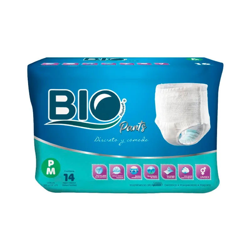 Pañal para Adulto P/M Bio - Cont.14 unidades