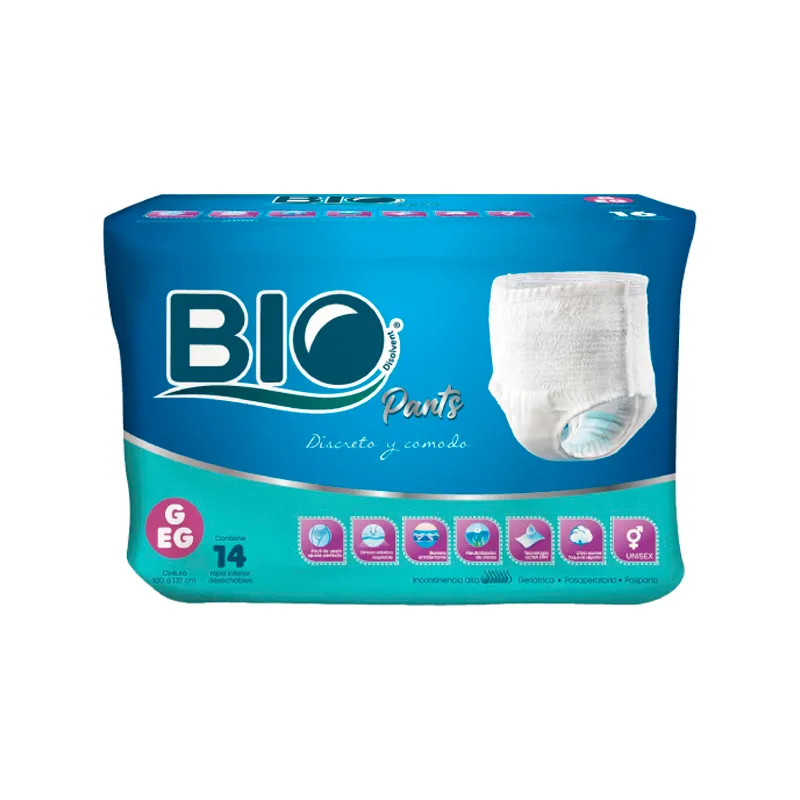 Pañal para Adulto Disolvent G/XG Bio - Cont.14 unidades