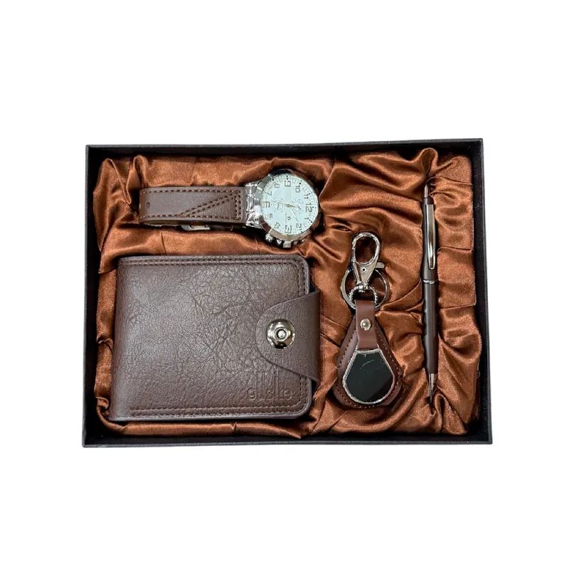 Set Billetera con Reloj, Boligrafo y Llavero Fuzion