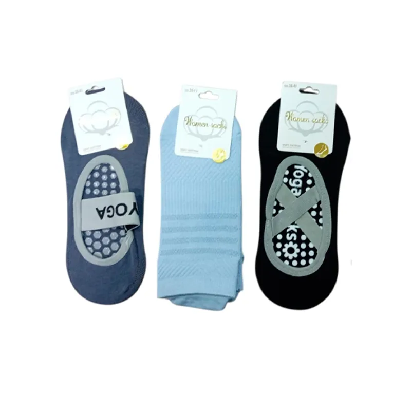 Medias Yoga Antideslizante Colores Varios Texco - Cont. 1 Unidad