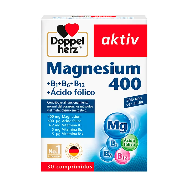 Doppelherz Aktiv Magnesium 400 - Cont. 30 Comprimidos