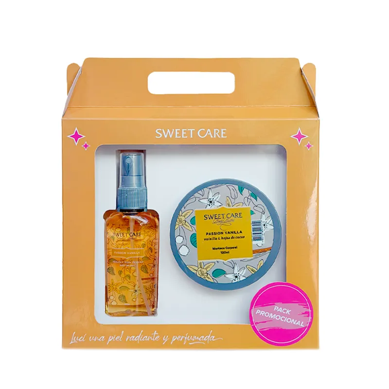 kit body splash passion vainilla + manteca corporal sweet care