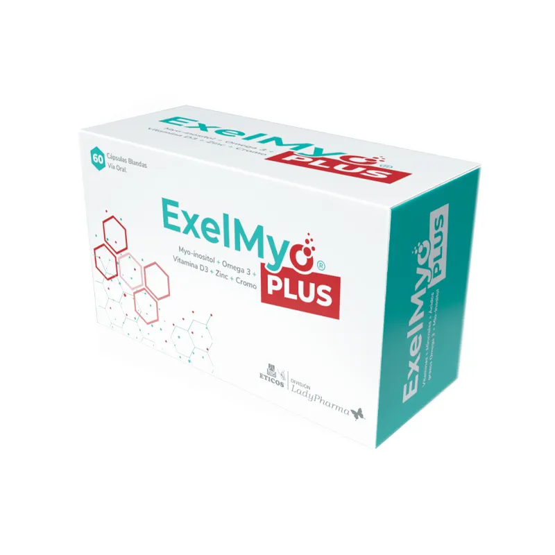 Exelmyo Plus Myo-inositol + Omega 3 - Cont. 60 Capsulas Blandas