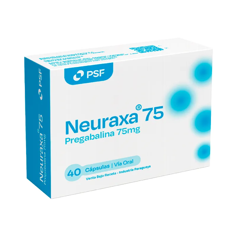 Neuraxa Pregabalina 75 mg - Cont. 40 Capsulas