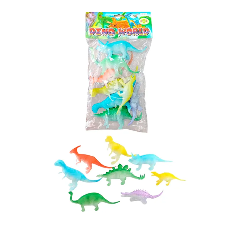 Dinosaurios en Bolsa Texco - Cont. 8 Piezas