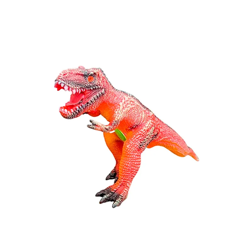 dinosaurio de goma 44 cm texco - 1 unidad
