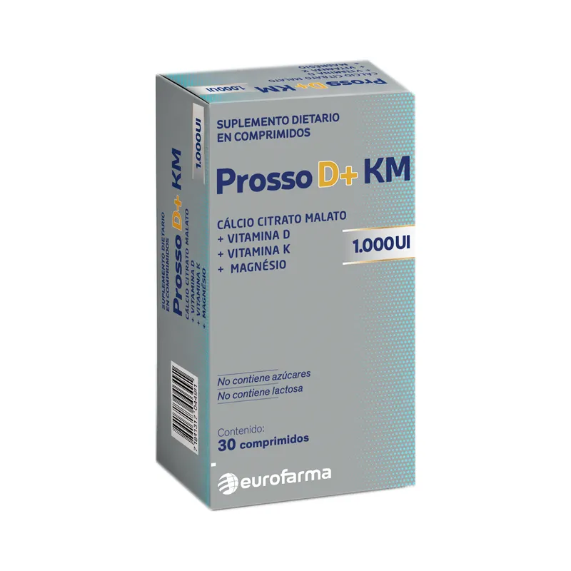 Prosso D+ KM 1.000 UI - Cont. 30 Comprimidos