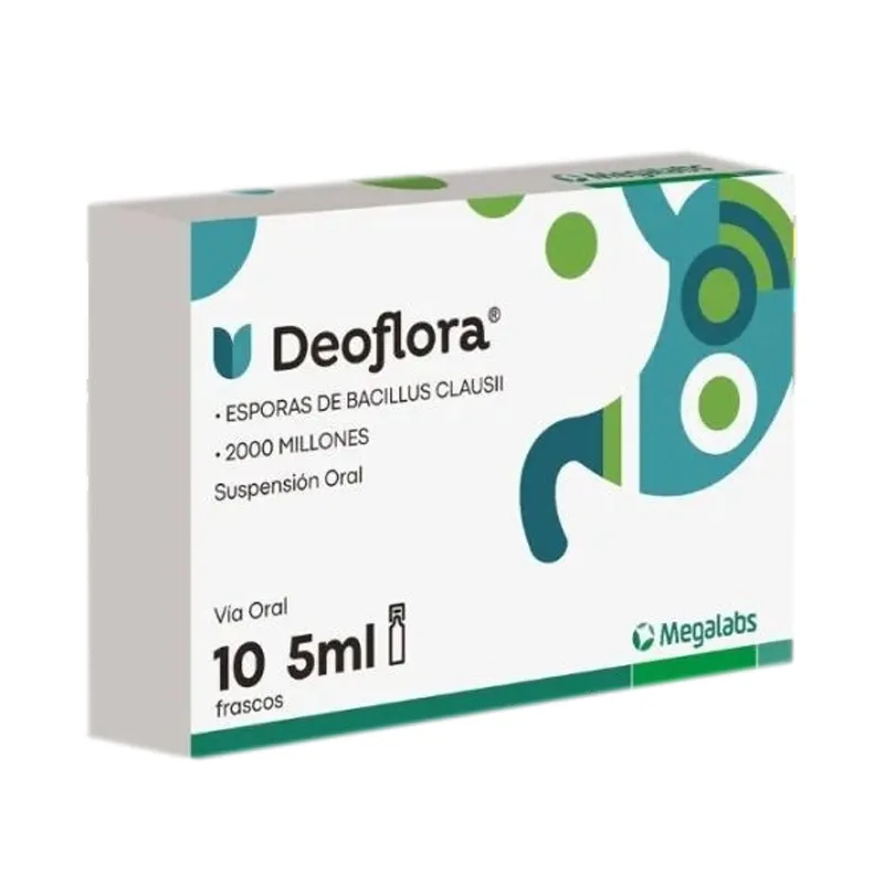 Deoflora Esporas de Bacillus Clausii - Cont. 10 de 5 mL