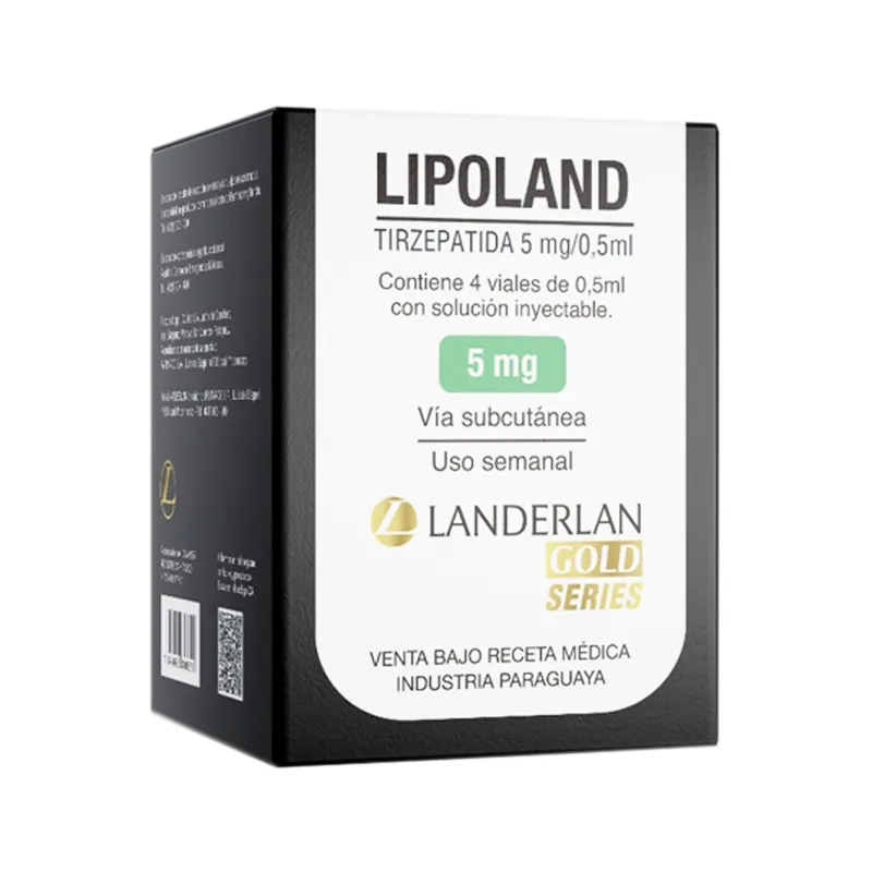 Lipoland Tirzepatida 5 mg/0,5 ml - Cont. 4 Viales