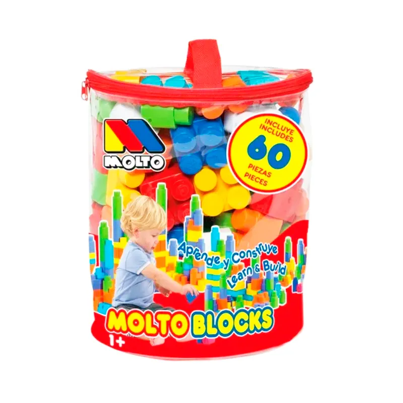 Molto Bolsa Bloques CJX - Cont. 60 Piezas