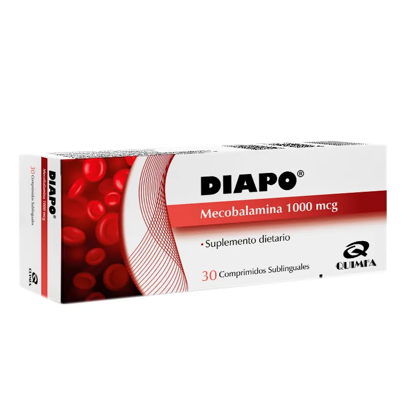 Diapo Mecobalamina 1000 mcg - Cont. 30 Comprimidos