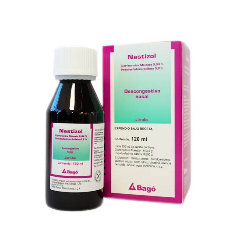 Nastizol Descongestivo Nasal Jarabe - Cont. 120 mL