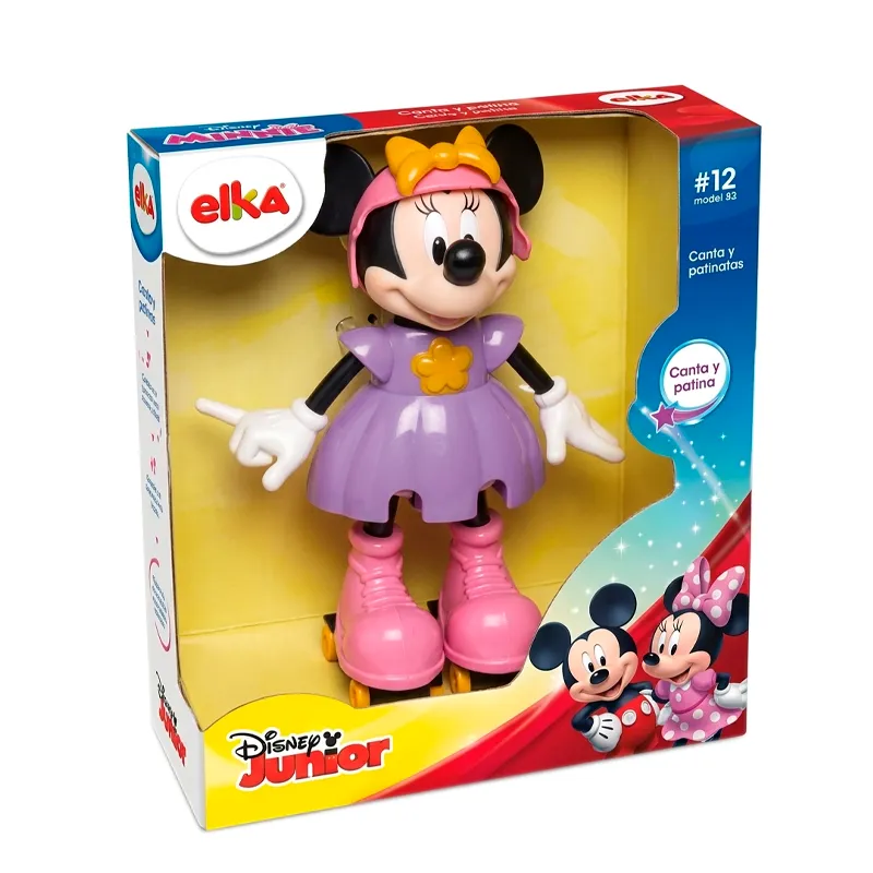 Muñeca Con Sonido Minnie Patinadora Elka - 1 Unidad