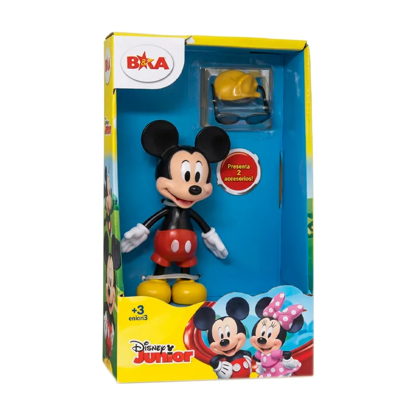 Muñeco Flexible Mickey Con Accesorios Elka - 1 Unidad