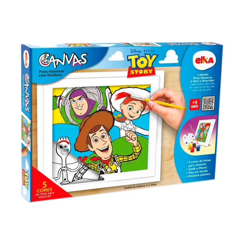 Lienzo Para Pintar Numerados Toy Story Elka - 1 Unidad